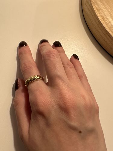 Customer photo review of Bague Croissant - Or 10 Carats