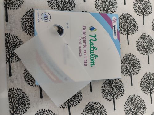 Customer photo review of Eco-Tiras de Detergente 40 lavados Natulim