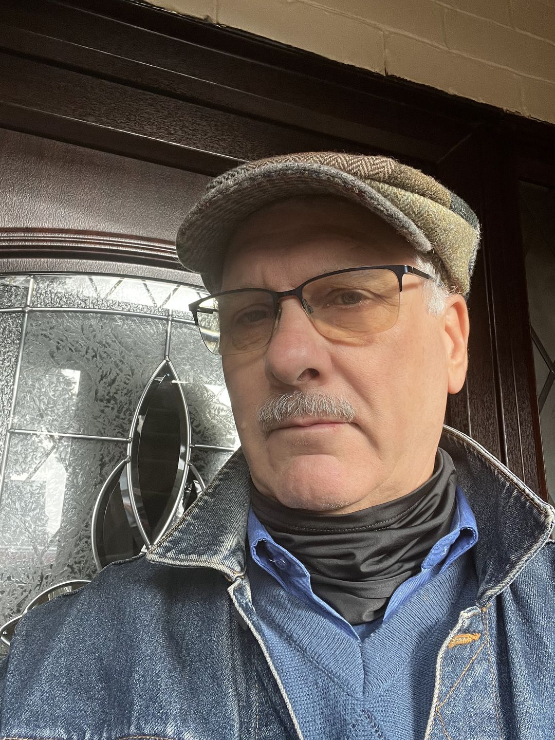 Customer photo review of Daithi Cap Patchwork Tweed