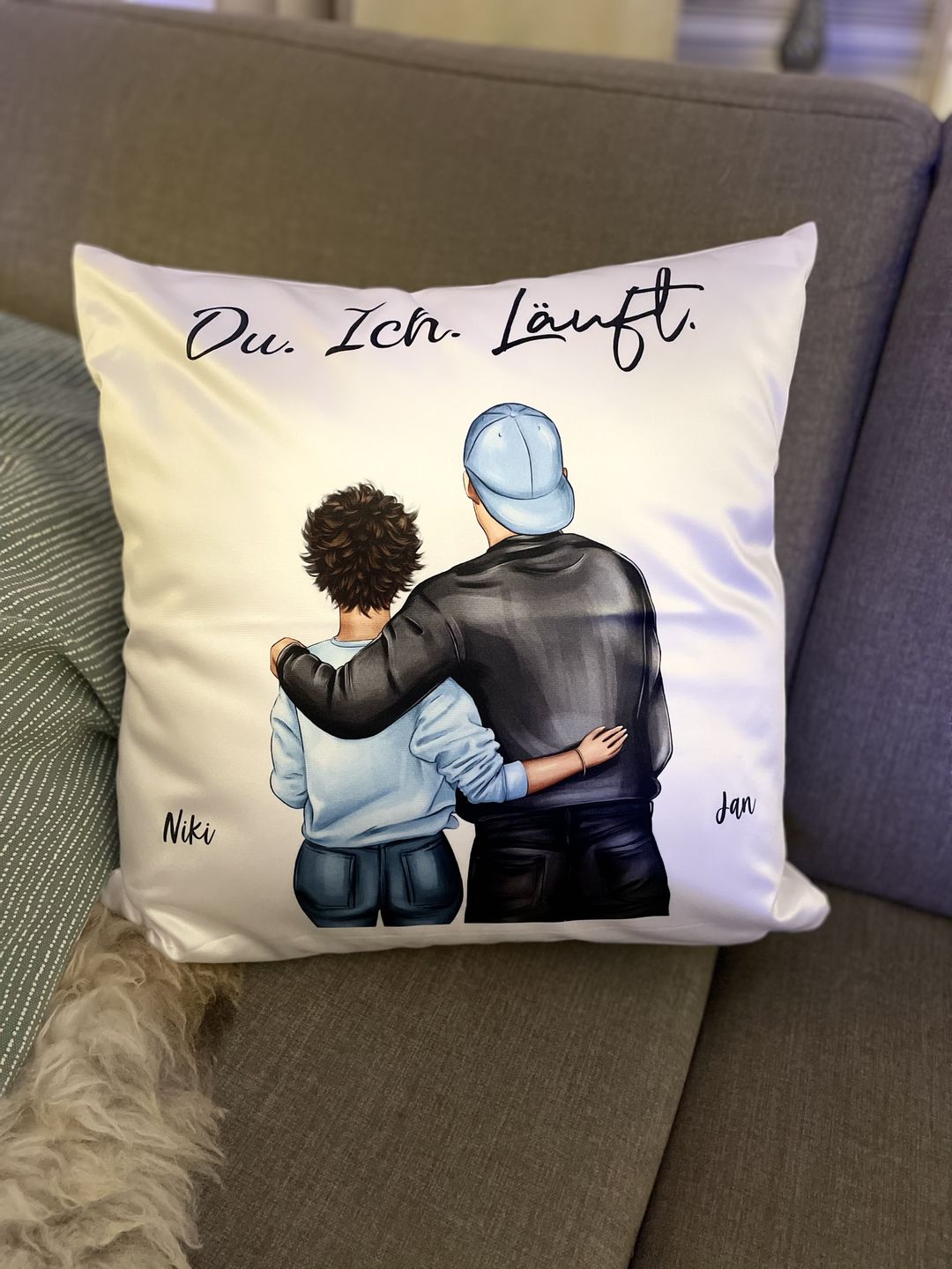 Customer photo review of Pärchen - Personalisiertes Kissen