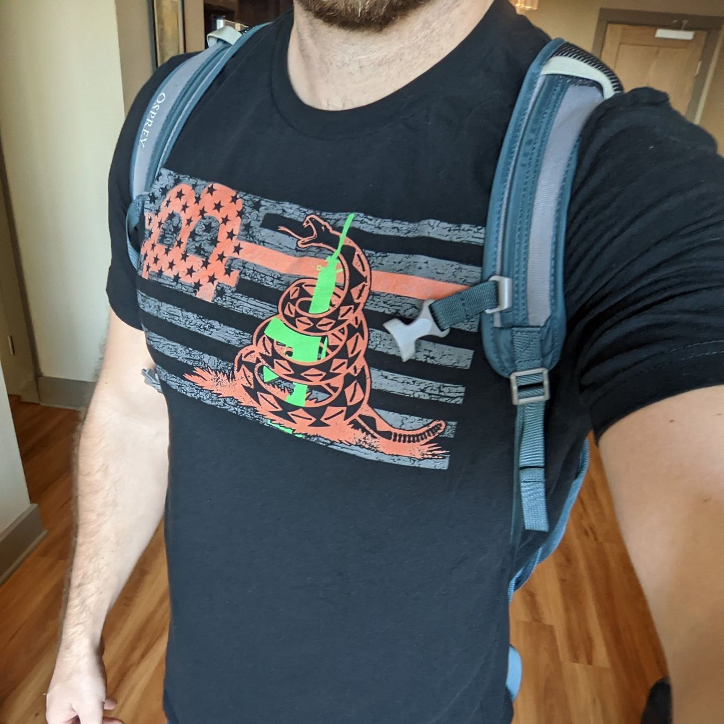 Customer photo review of American Patriot Bitcoin T-Shirt