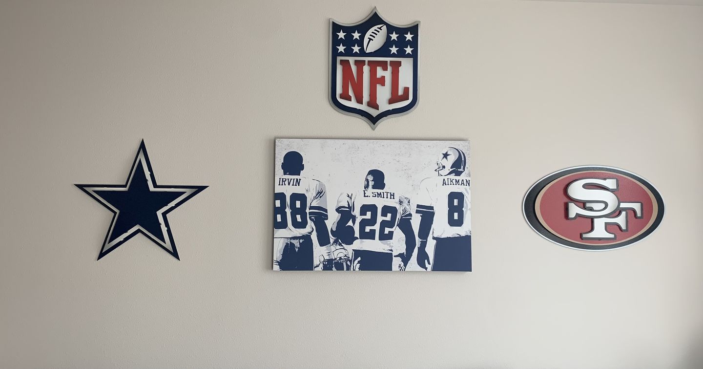 Customer photo review of National Football League Shield 3D Vintage Metal Wall Art