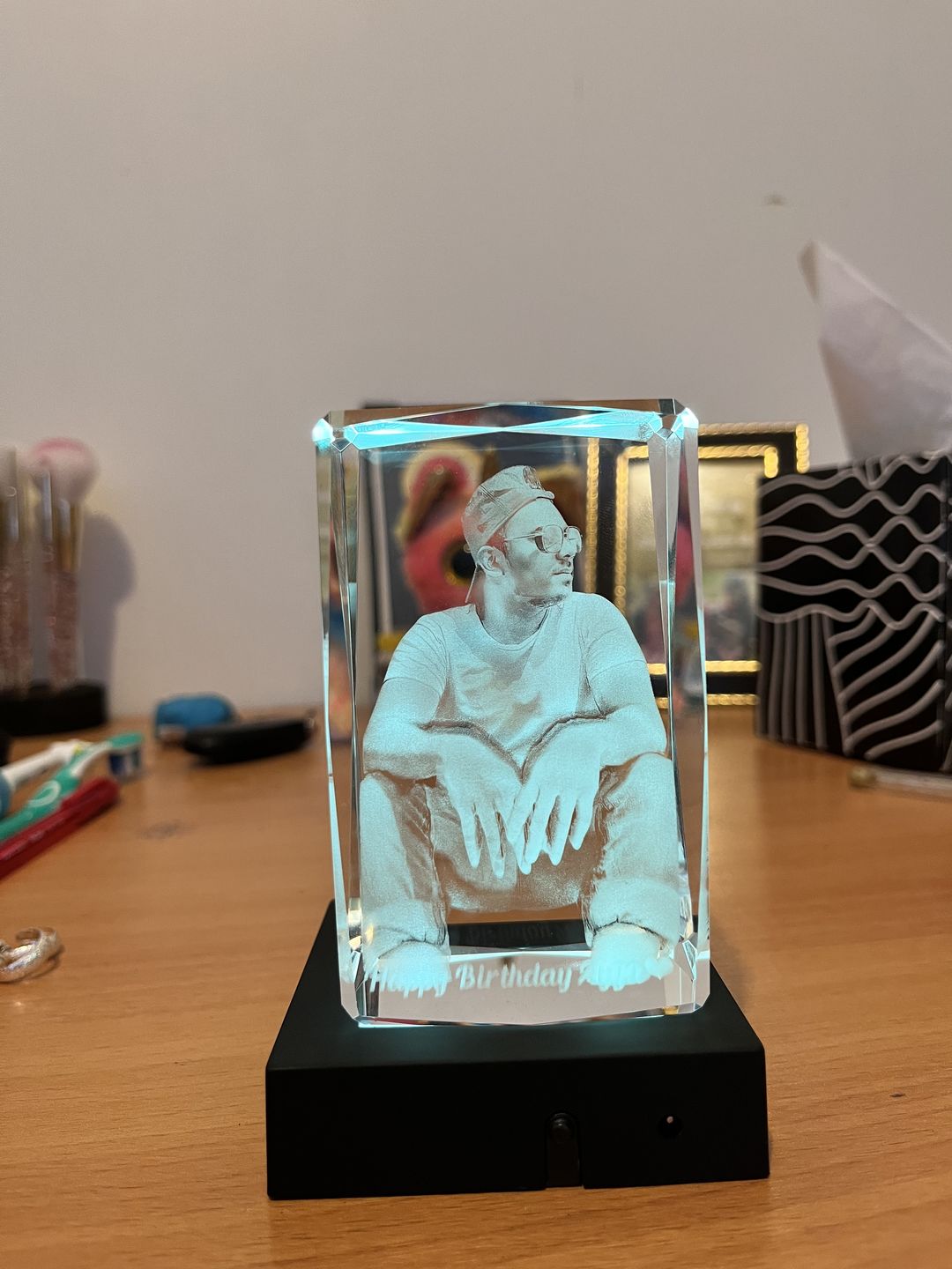 Customer photo review of Crystal Rectangle - 50mm x 100mm x 50mm