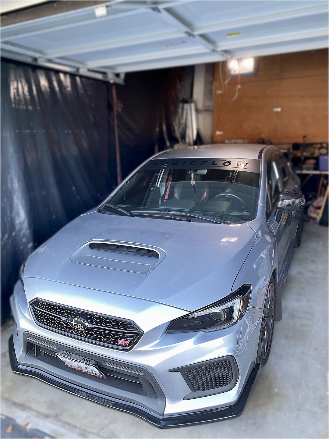 Customer photo review of Reverse Cut Windshield Banners