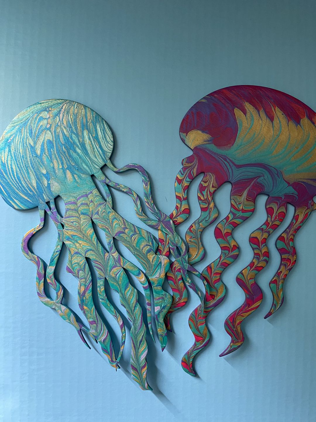 Customer photo review of Unfinished Wood Jellyfish Shape - Ocean - Craft - up to 24" DIY