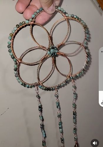 Customer photo review of 15.5" 6mm/8mm/10mm/12mm Natural African turquoise round beads