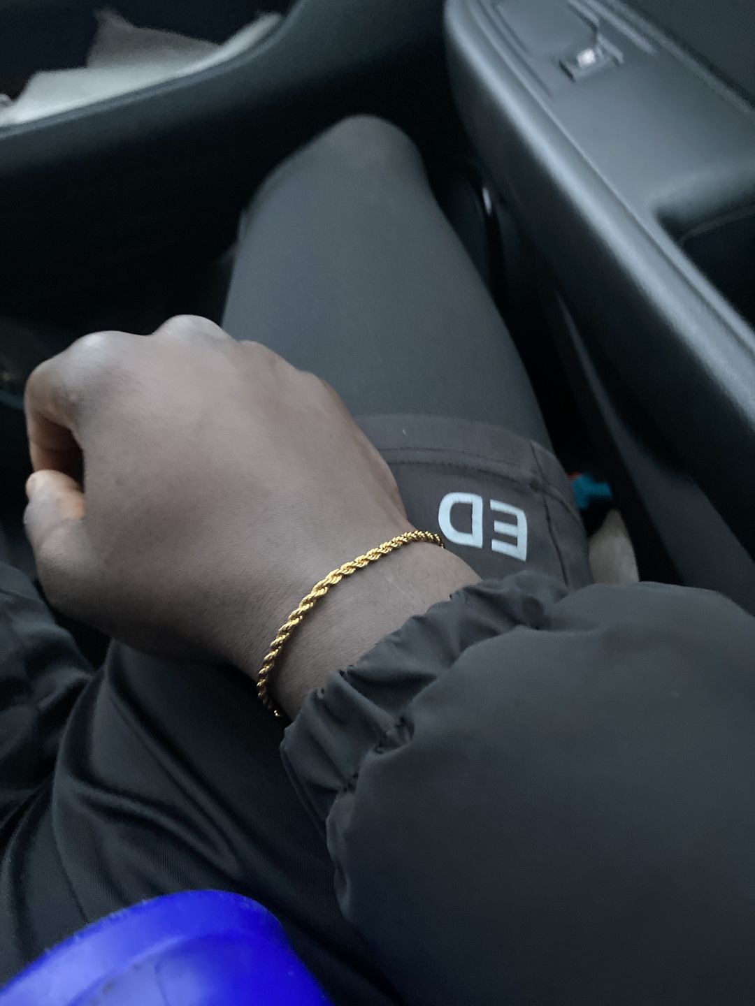 Customer photo review of CLEAN ROPE BRACELET. - 3MM 18K GOLD