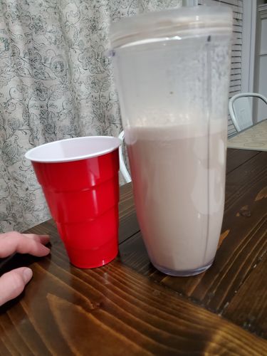 Customer photo review of 92% Milk & Egg Protein Powder