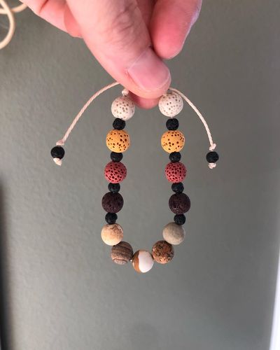Customer photo review of 15.5" Matte/frosted picture stone 8mm round beads,frosted picture jasper