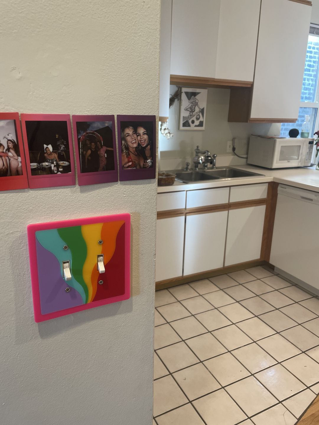 Customer photo review of Smoke Trail Light Switch Cover