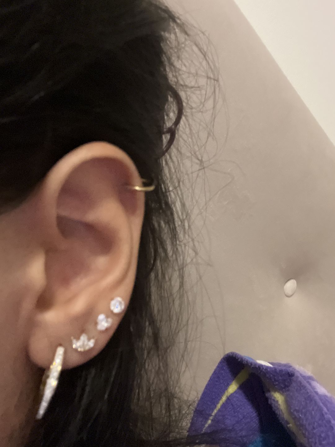Customer photo review of Bright Diamond Ohrstecker | 18K vergoldet