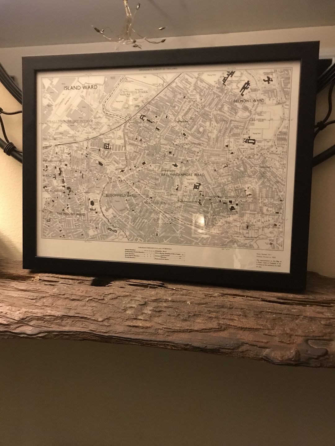 Customer photo review of Personalised Old Map - Make Your Own 1800s and 1900s Ordnance Survey Postcode/Zipcode Street Map
