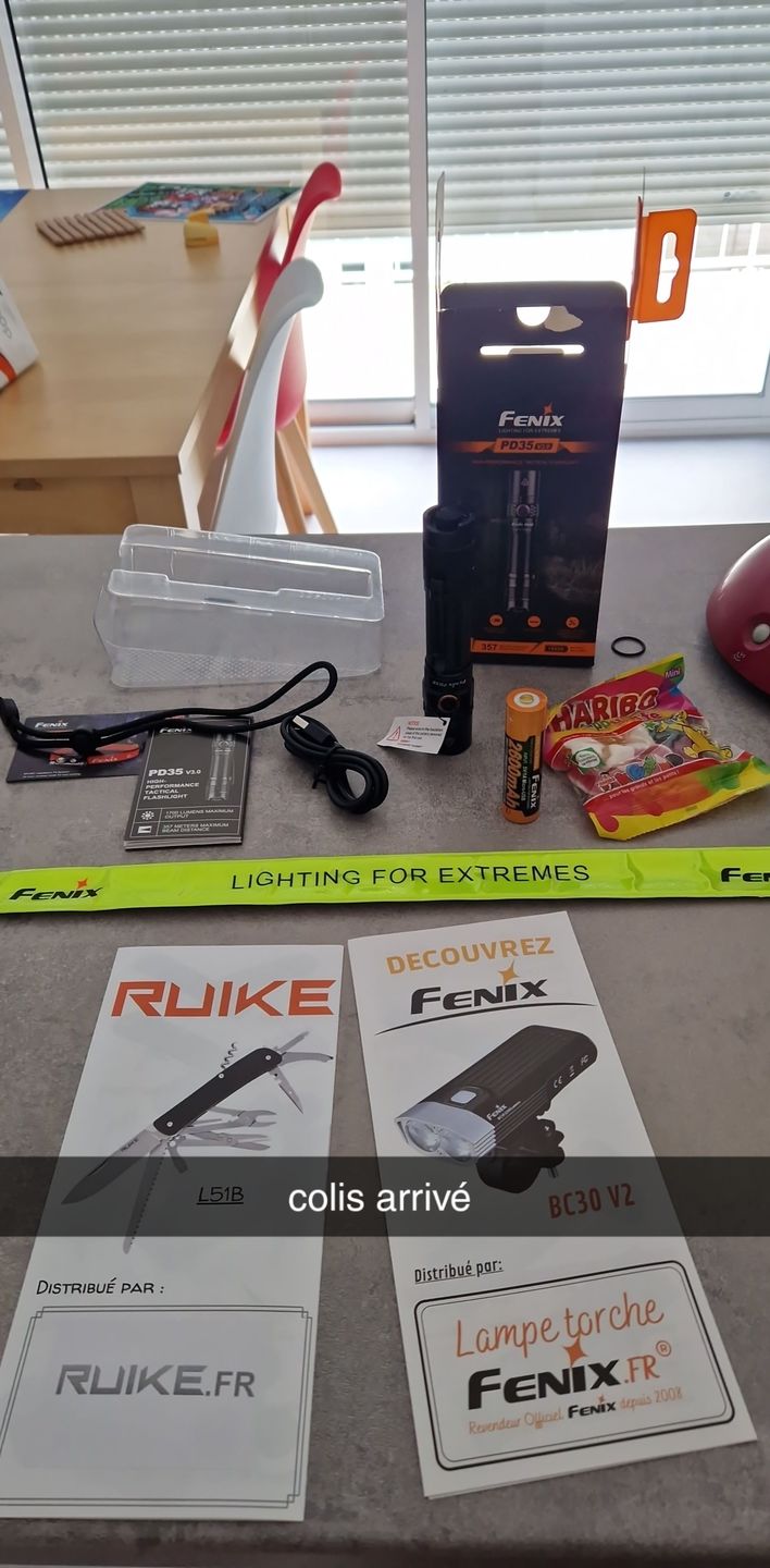 Customer photo review of Fenix PD35 V3.0 - édition 2021 - 1700 Lumens - 357 mètres