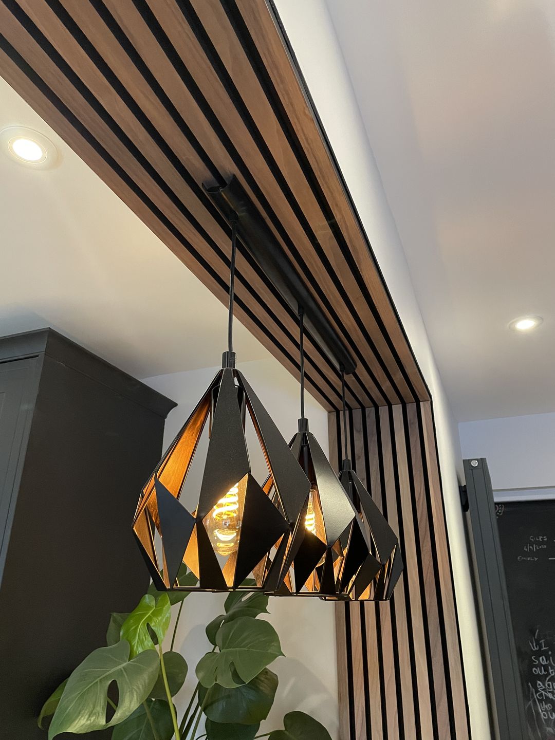 Customer photo review of SlatWall Acoustic Walnut