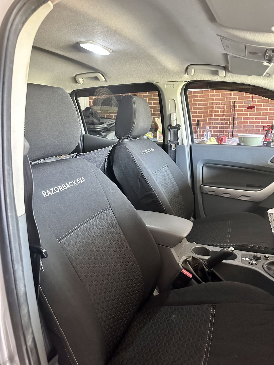 Customer photo review of Ford Ranger PX I Premium Neoprene 2x Front Seat Covers (Made to Order)