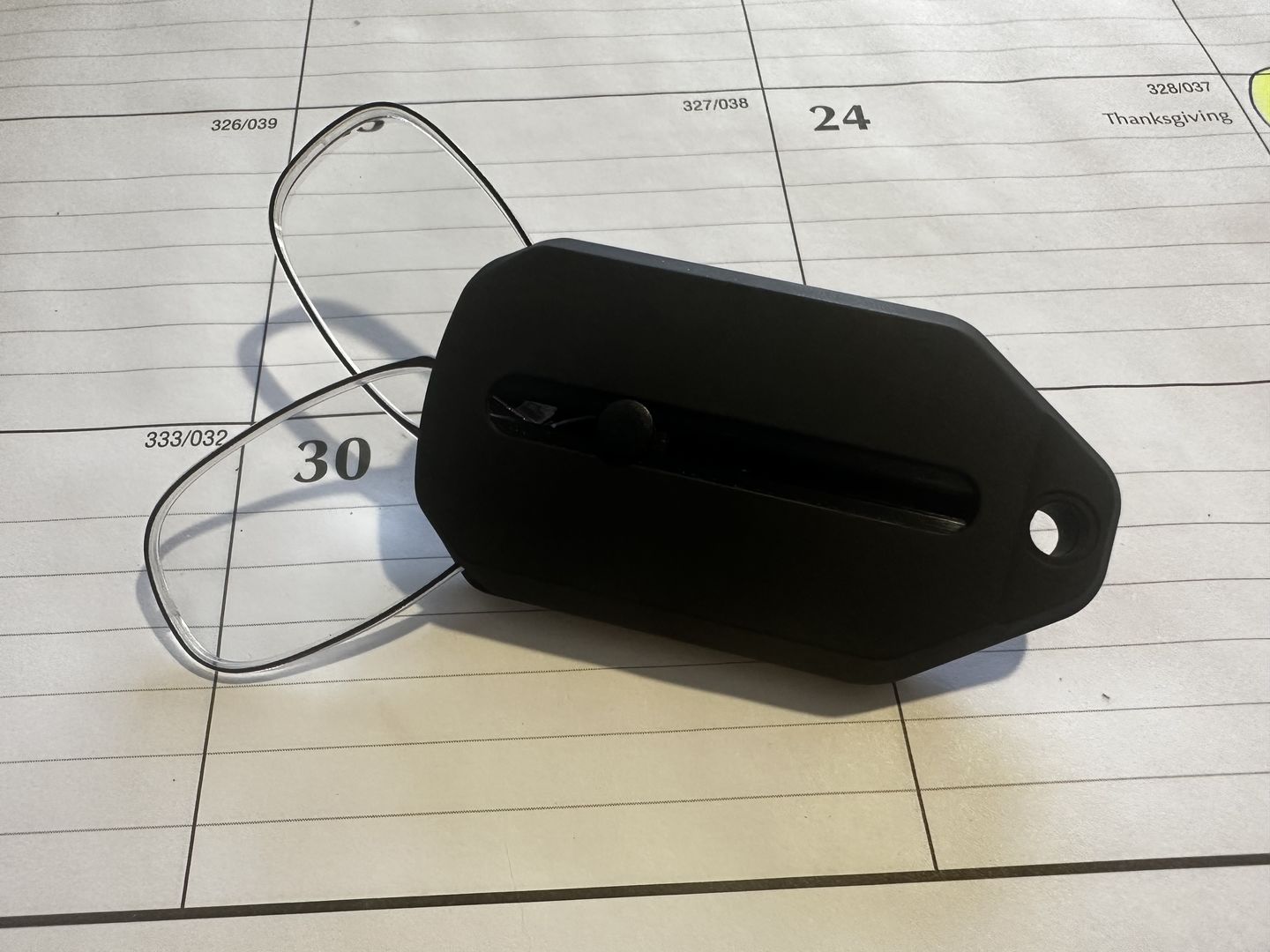 Customer photo review of Readers + Black Keychain Case