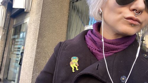 Customer photo review of Spilla metallica Kappa - Fantasmi & Spiriti del Giappone