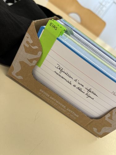 Avis photo d'un client sur Flashcards FLASH 2.0 OXFORD # 80 cartes 7,5 x 12,5 cm - ligné