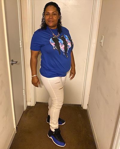 Customer photo review of Hyper Royal 12s DopeSkill Hyper Royal T-shirt Slime Drip Heart Graphic