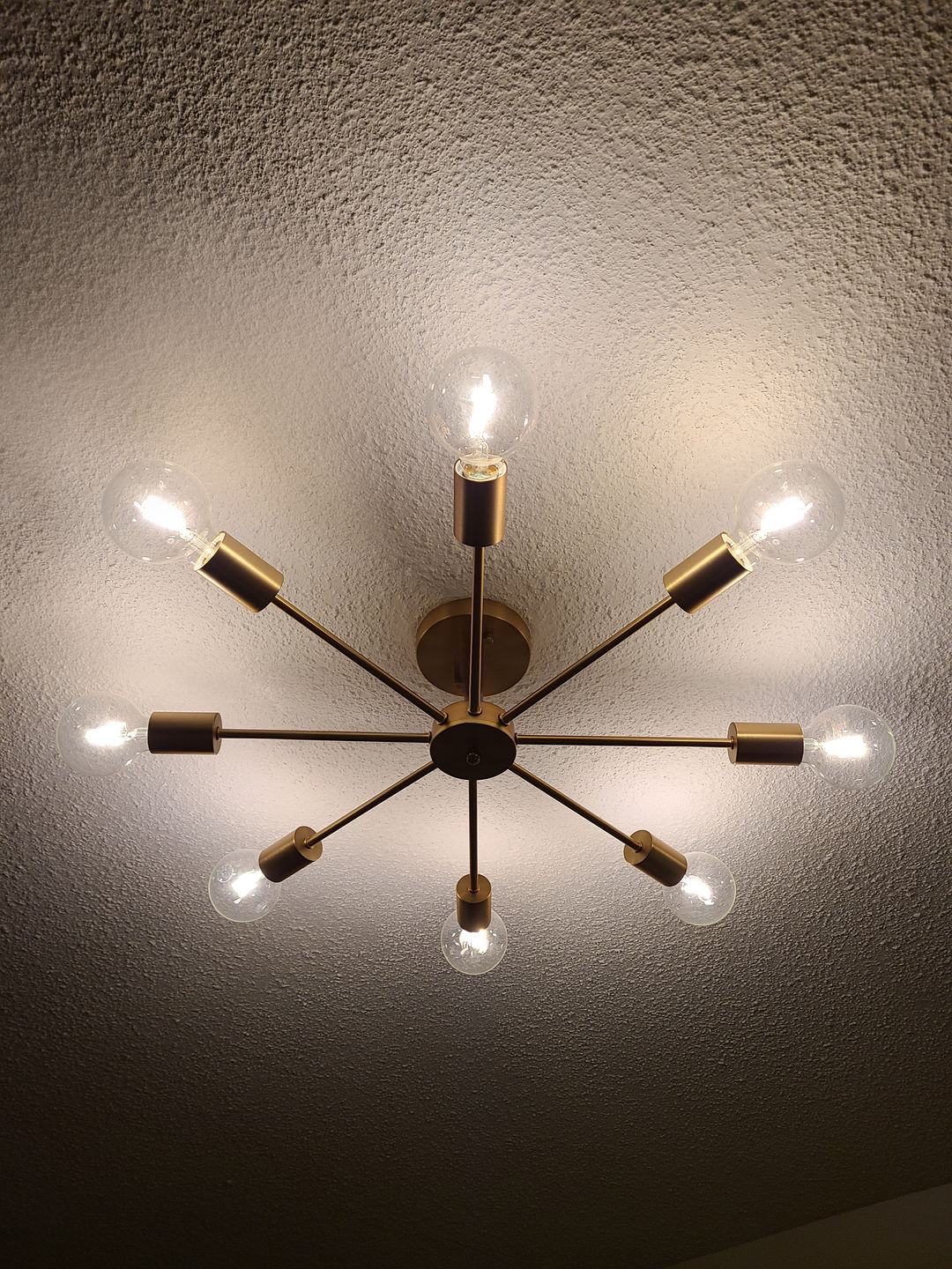 Customer photo review of 8-Light Sputnik Semi Flush Ceiling Light