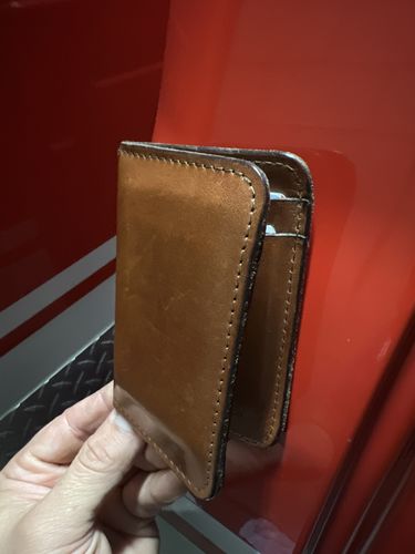 Customer photo review of No.52 | 'Buck Brown' Vertical Leather Wallet