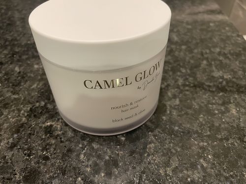 Customer photo review of Nourish & Restore Hair Mask