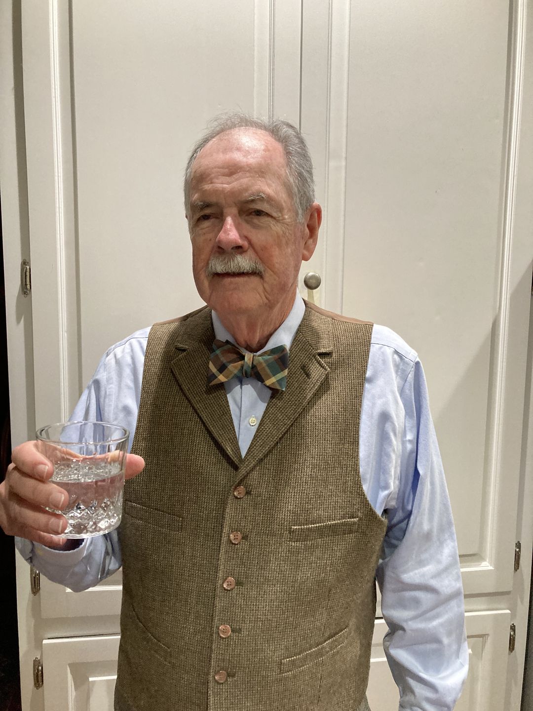 Customer photo review of Woodland Plaid Bow Tie