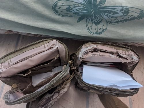 Customer photo review of Sacoche tactique militaire 20L