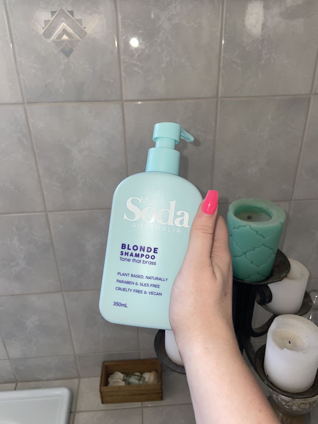 Customer photo review of BLONDE SHAMPOO