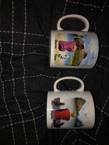 Customer photo review of Woman & Cats Mug - Life is better with a Cat -Personalised Mug