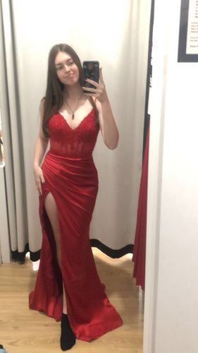 Customer photo review of Chloe Gown - Ruby