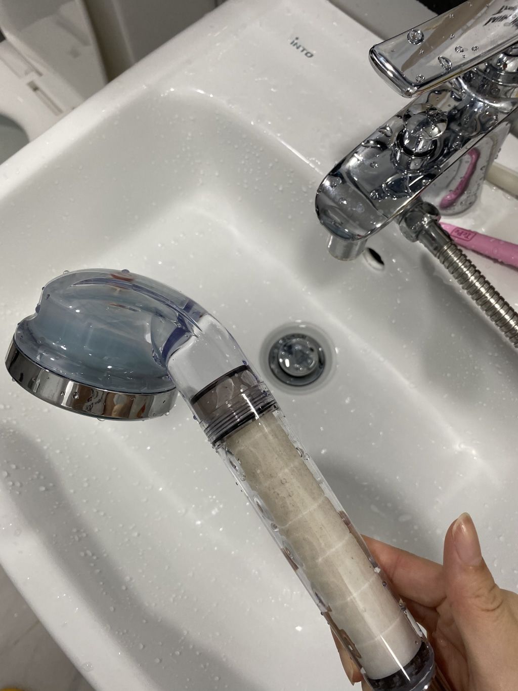 Customer photo review of Vita Puresome Shower Head