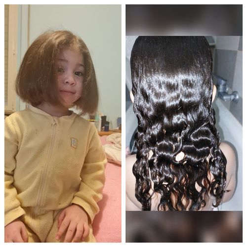 Customer photo review of Mascarilla regeneradora capilar
