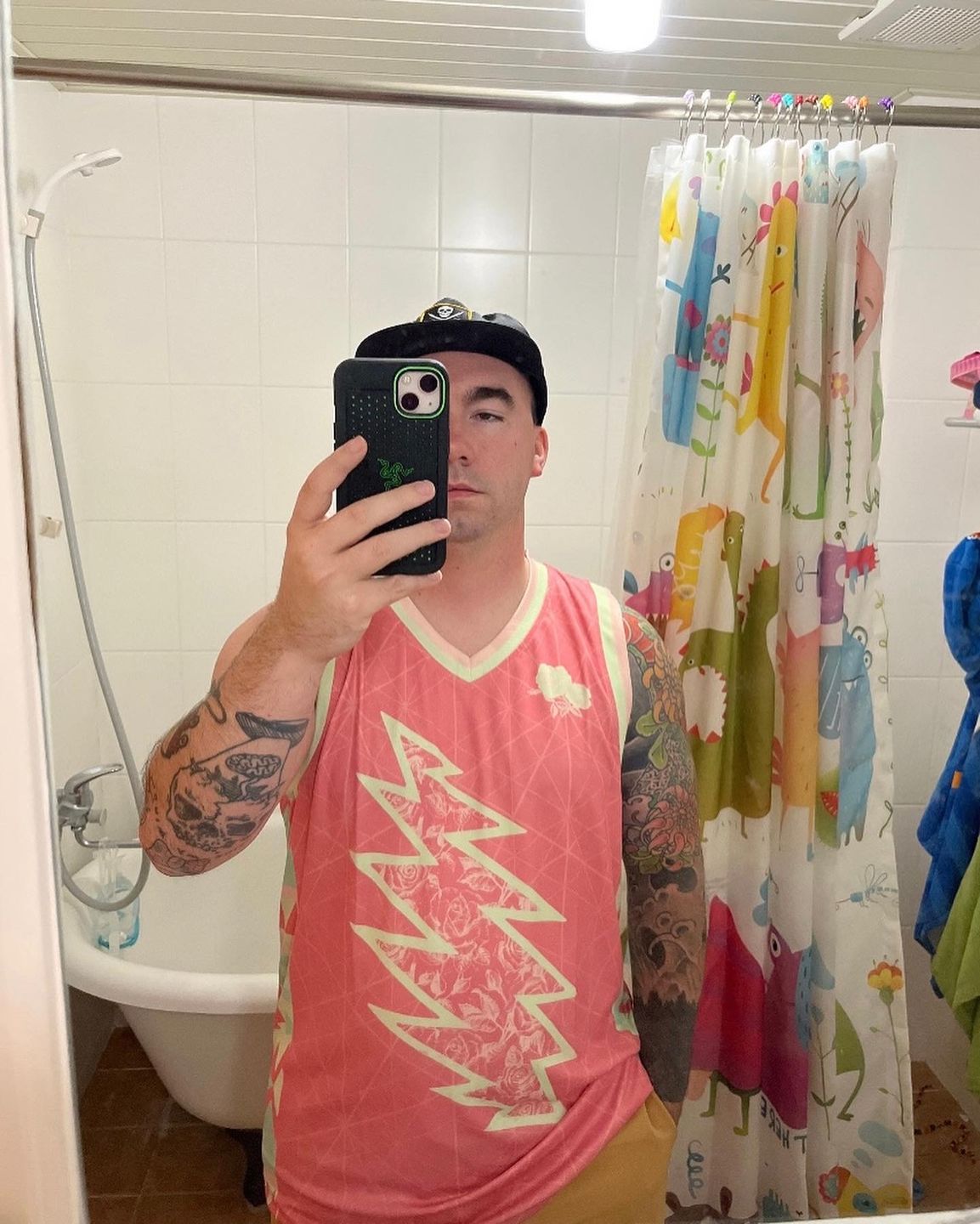 Customer photo review of Skulled Surf Hat - Quick Dry