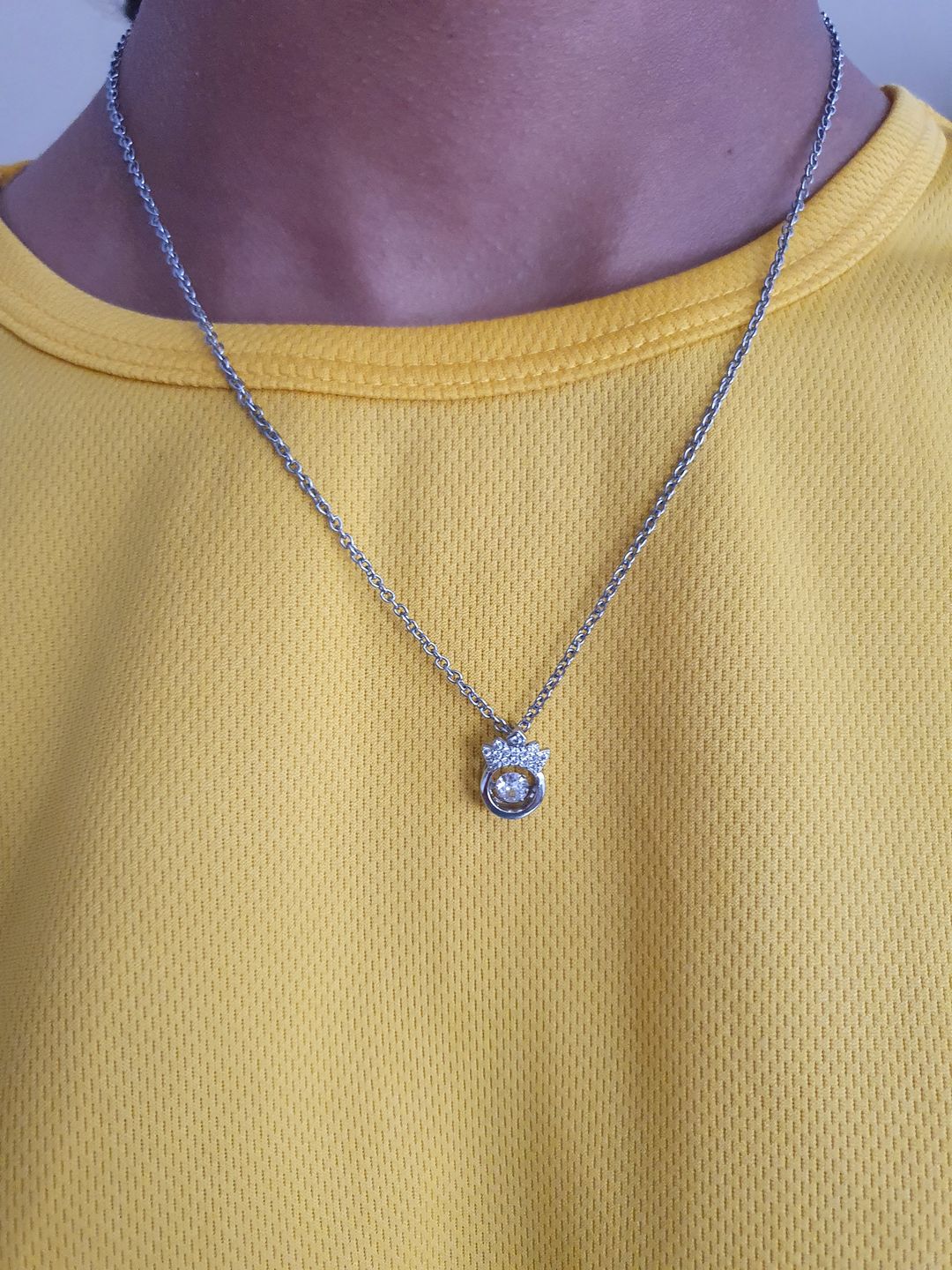 Customer photo review of Daughter | Straighten Your Crown Necklace
