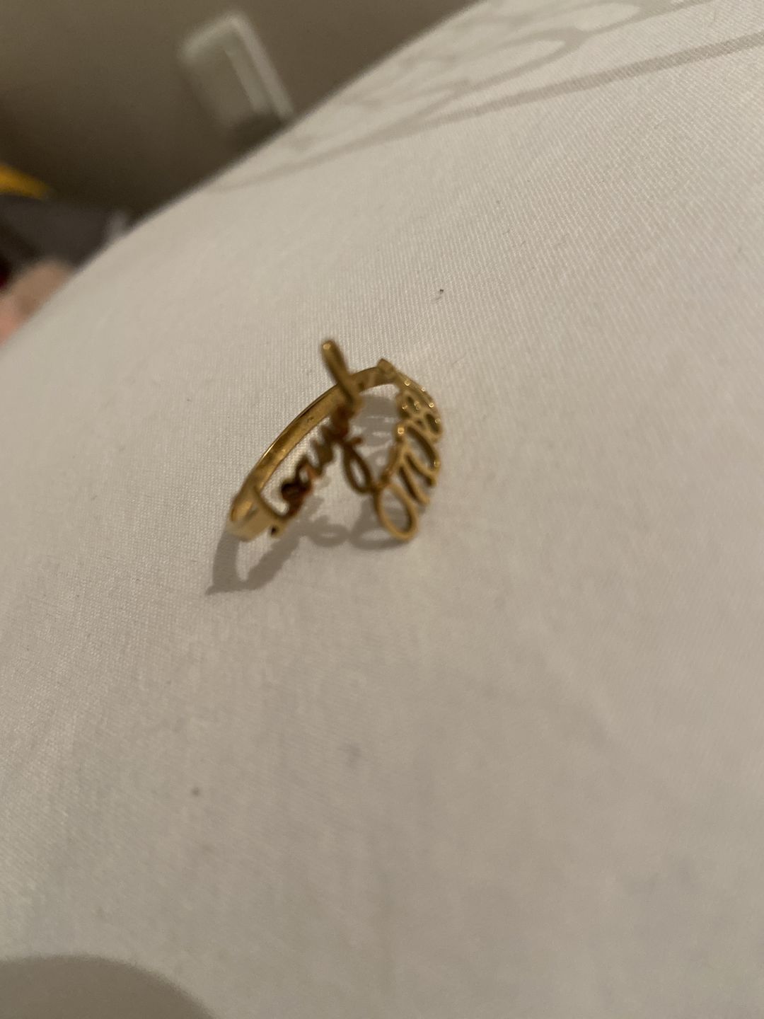 Customer photo review of [NOUVEAU] Bague Deux Prénoms Personnalisable
