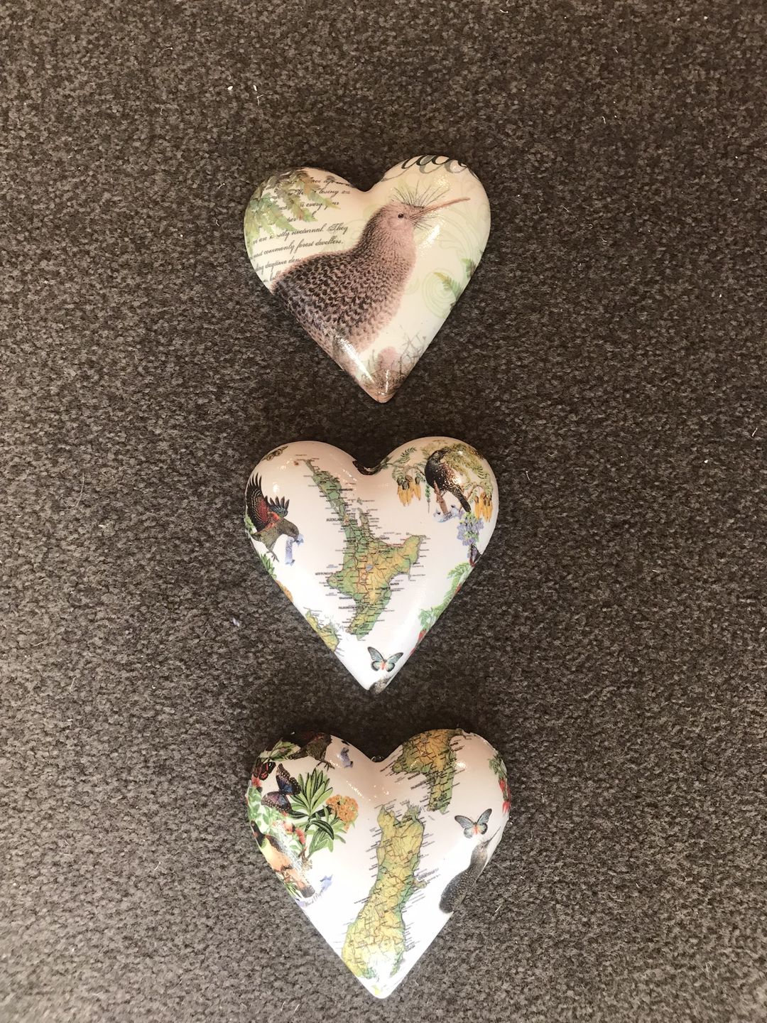 Customer photo review of NZ Map Birds Flowers Napkins