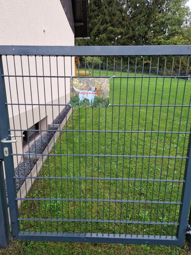 Customer photo review of Hunde-Türschild mit Foto & Wunschtext