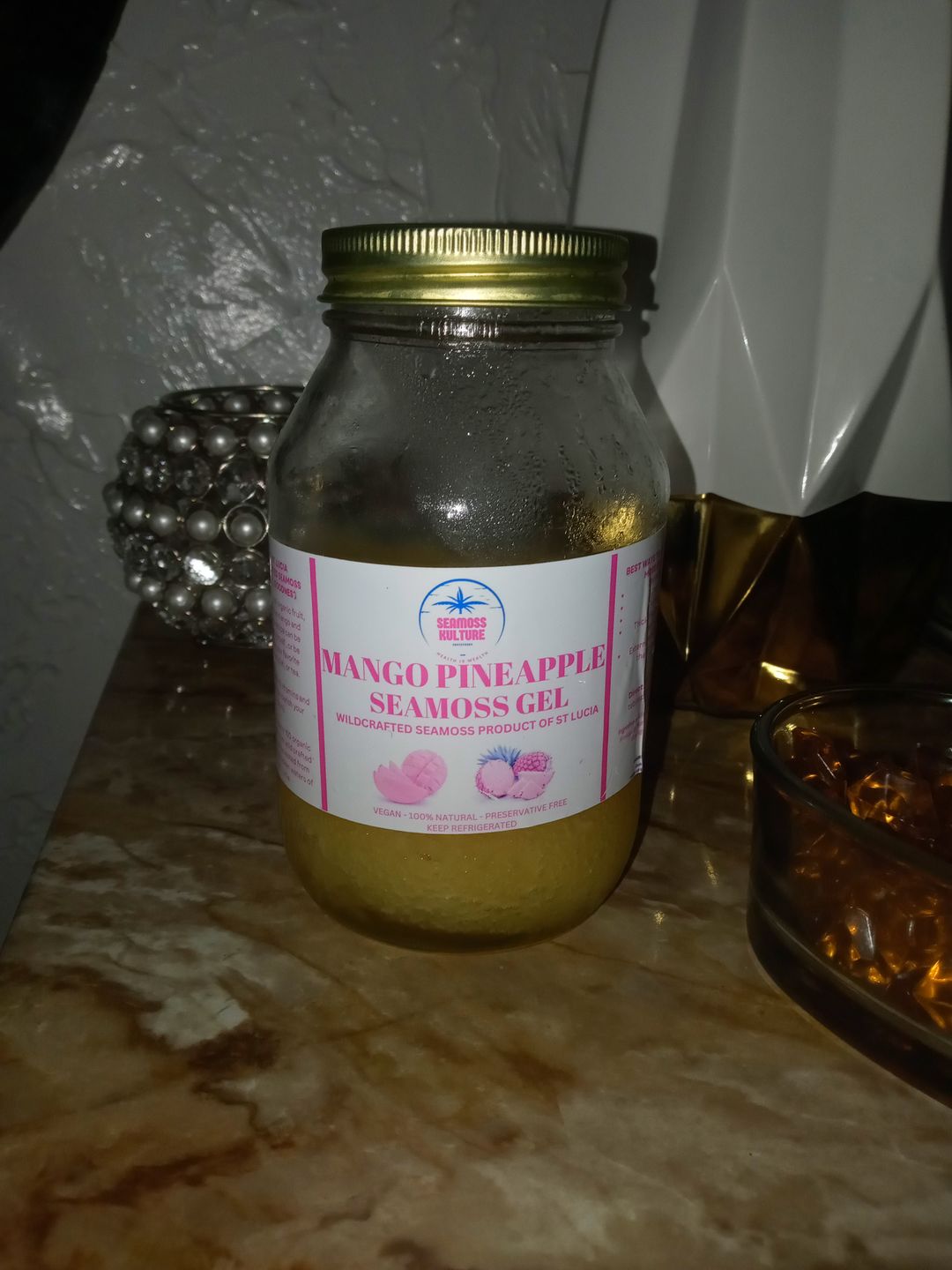 Customer photo review of Premium Mango-Pineapple Sea Moss Gel