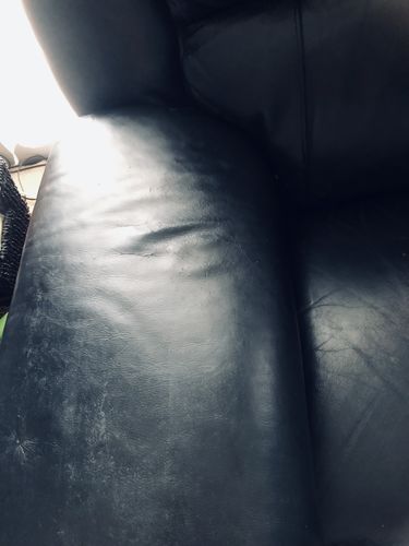 Customer photo review of Clyde’s Leather Recoloring Balm