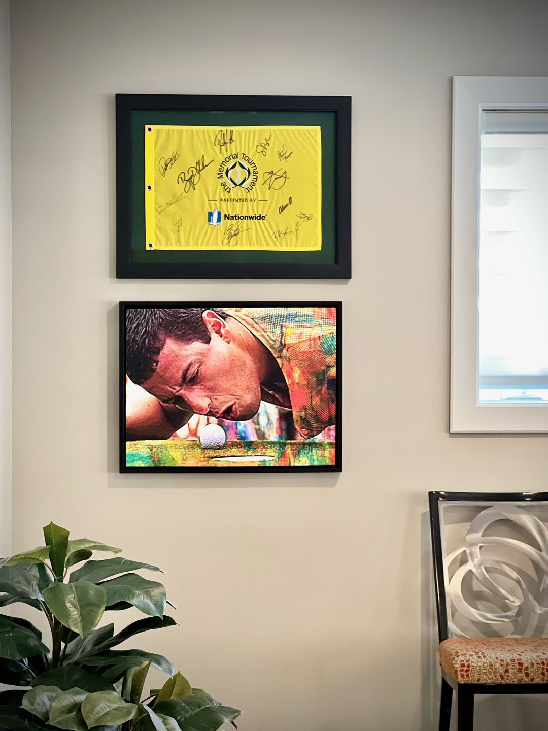 Customer photo review of Happy Gilmore Wall Art
