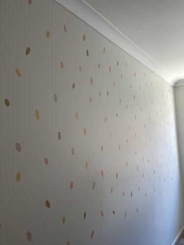 Customer photo review of 'Moroccan Days' Super Fun Dots Decal Set | 174 dots!