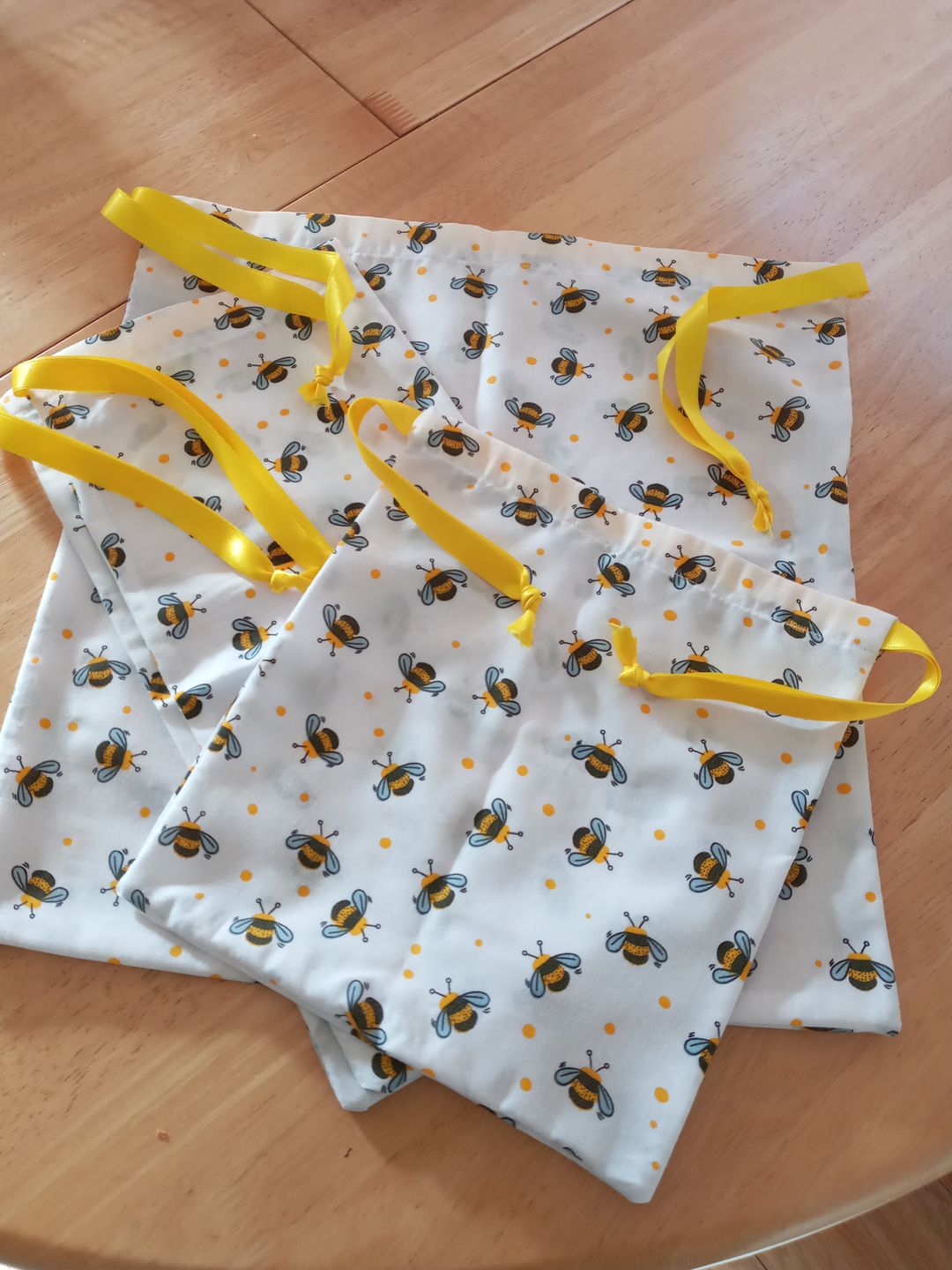 Customer photo review of Bees and Dots Polycotton Fabric