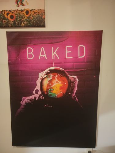 Customer photo review of BAKED Canvas Art