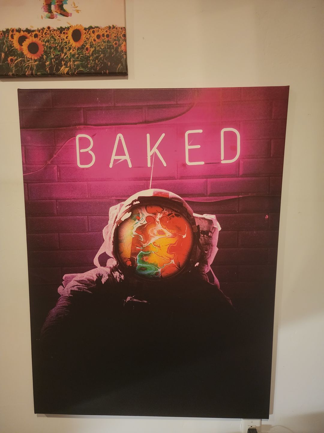 Customer photo review of BAKED Canvas Art