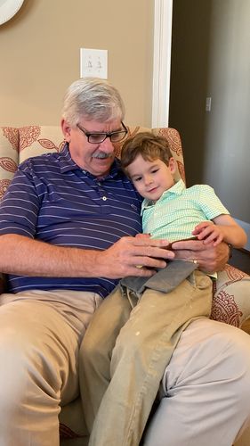 Customer photo review of To My Grandson -You Will Never Lose- Leather Bifold Wallet