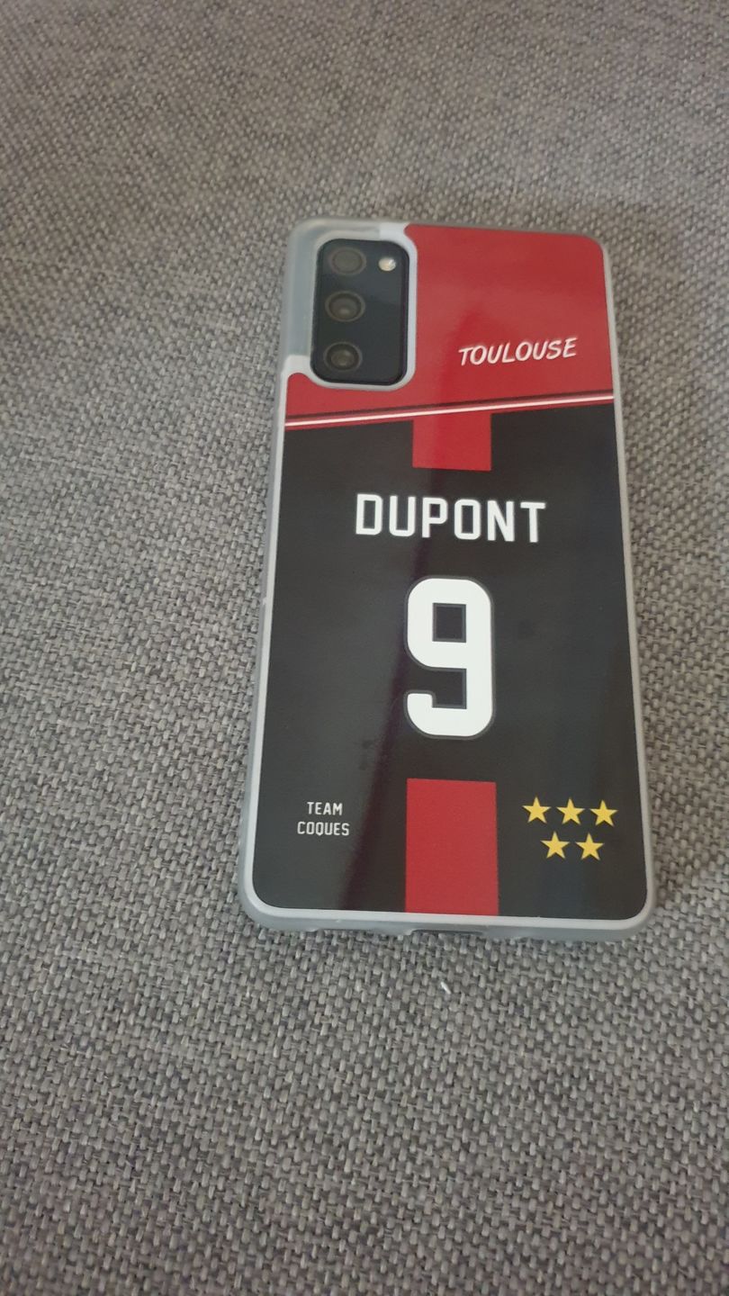 Customer photo review of Coque rugby TOULOUSE RUGBY personnalisable - TEAMCOQUES