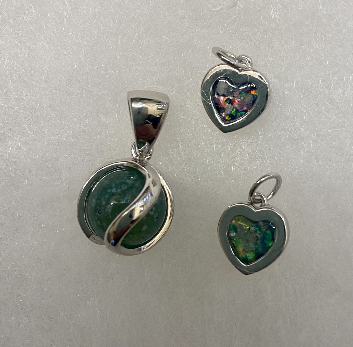 Customer photo review of Dainty Heart Cremation Pendant