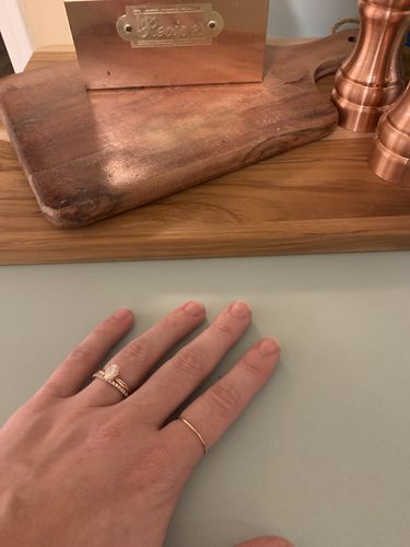 Customer photo review of gold filled samantha ring