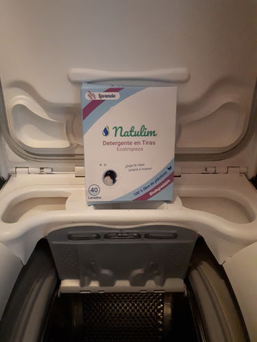 Customer photo review of Eco-Tiras de Detergente 40 lavados Natulim